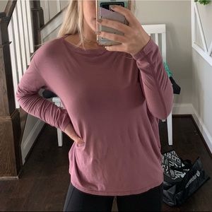 Pink lululemon long sleeve